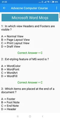 Introduction to Computer  Ms-Office Course android App screenshot 0