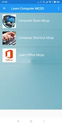 Introduction to Computer  Ms-Office Course android App screenshot 1